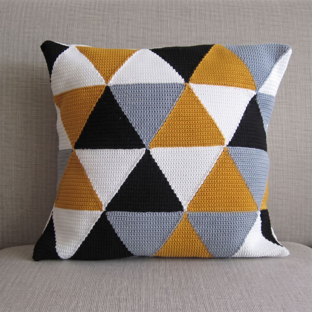 Crochet Pattern Cushion Covers with unique crochet pattern
