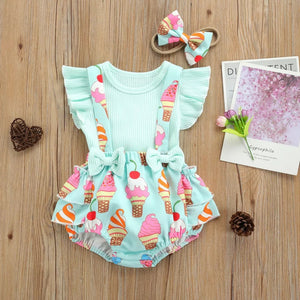 3-Piece Baby Girl Summer Set