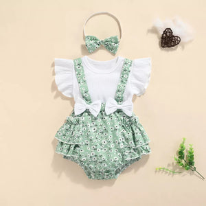 3-Piece Baby Girl Summer Outfit