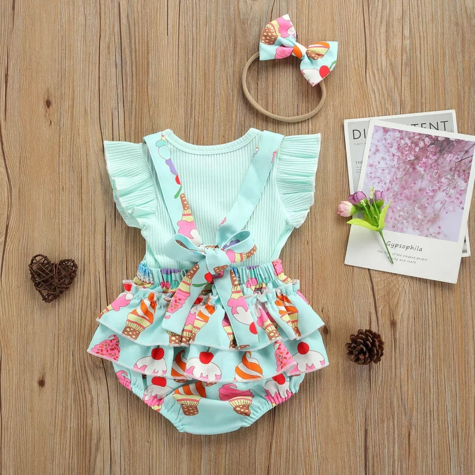 3-Piece Baby Girl Summer Set