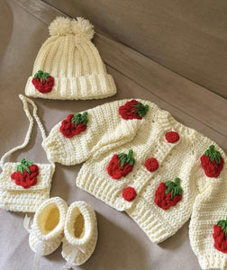 Strawberry Cardigan Set (0-5 years)