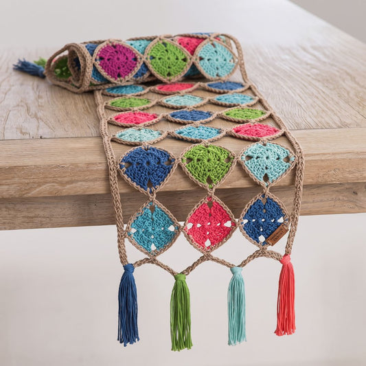 Crochet Dreamcatcher Table Runner