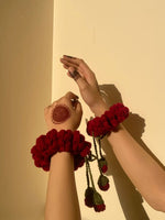 Handmade Deep Red Wrist Gajra