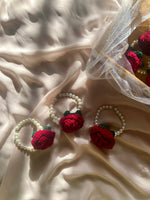 Handmade Red Crochet Gajra For Kids