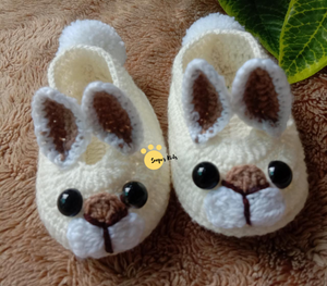 Handcrafted Rabbit Booties (0-12M)