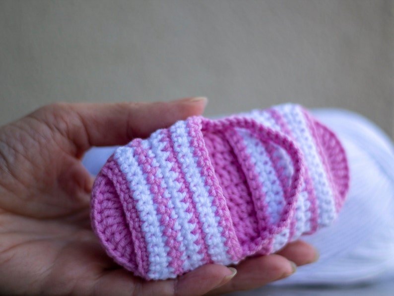 Crochet Baby Stripe Sandals