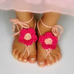 Crochet Baby Barefoot Sandals (0-6m)