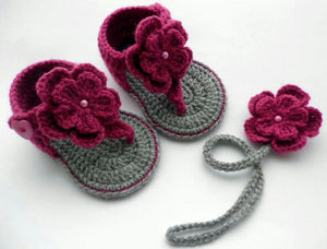 Crochet Baby Booties (0-12m)