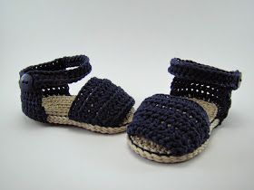 Crochet Baby Boy Sandals (0-12m)