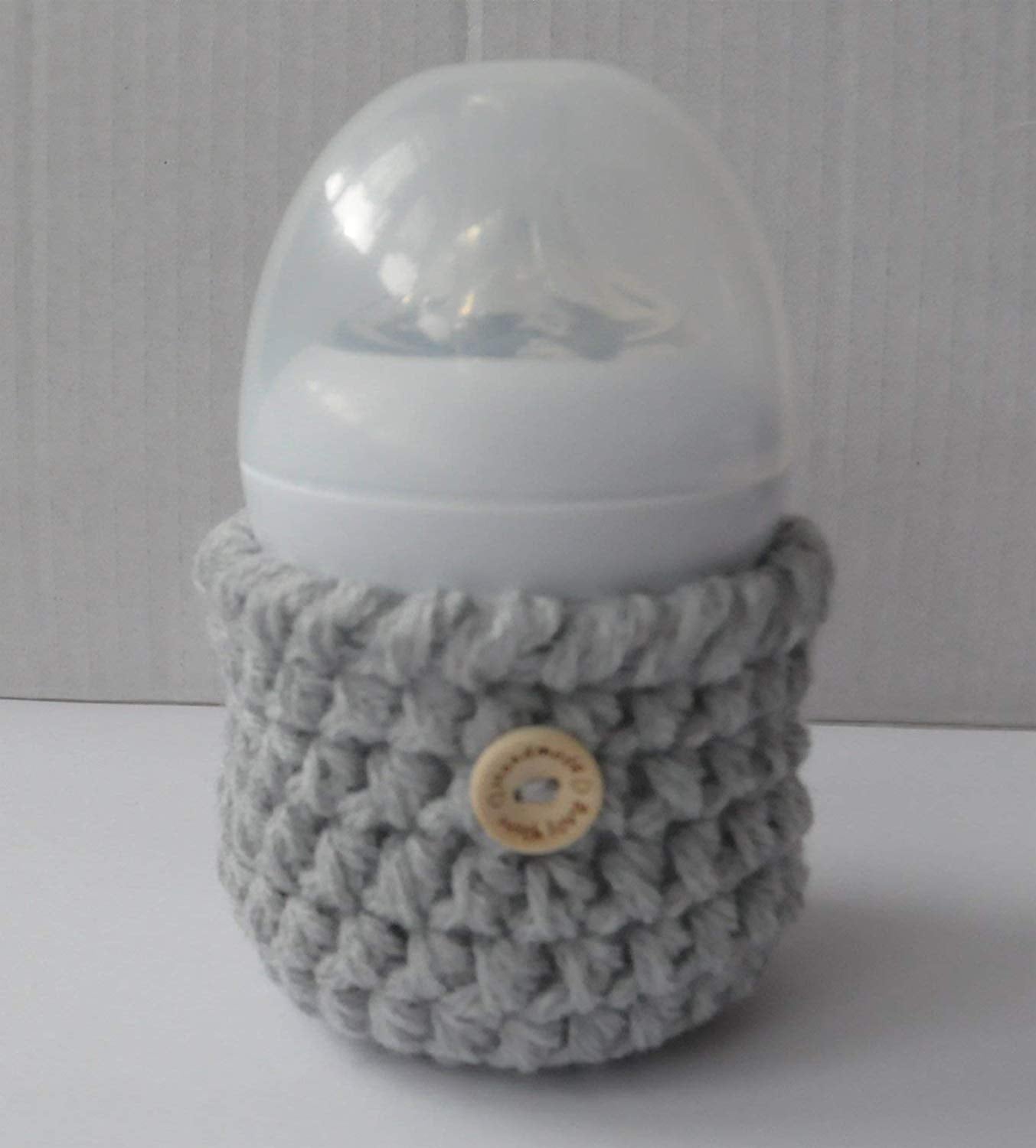 Crochet Baby Grey Feeder Cover