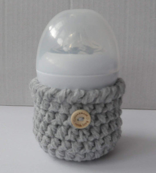 Crochet Baby Grey Feeder Cover