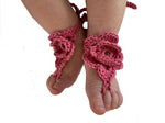 Crochet Baby Barefoot Sandals (0-6m)