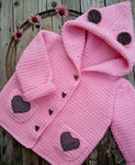 Crochet Baby Girl Sweater -  (0M-4Y)