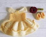 Crochet Baby Girl Dress - Size 0-24M (Multiple Designs)