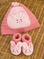 Handmade Crochet Cap and Booties Set