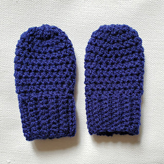 Crochet Baby Blue Mittens