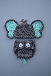 Handmade Crochet Baby Outfit- Size: 0-12M