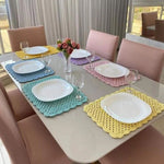 Handmade Pastels Placemats (6 Pcs)