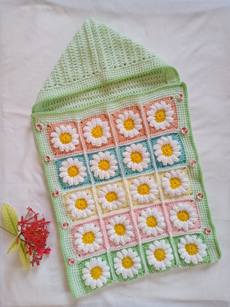 Handmade Crochet Baby Cocoon 0-9M (Pre-order)