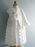 Super Warm Handmade Dress + Cardigan Set - Size 0M-3Y (Multiple Designs)
