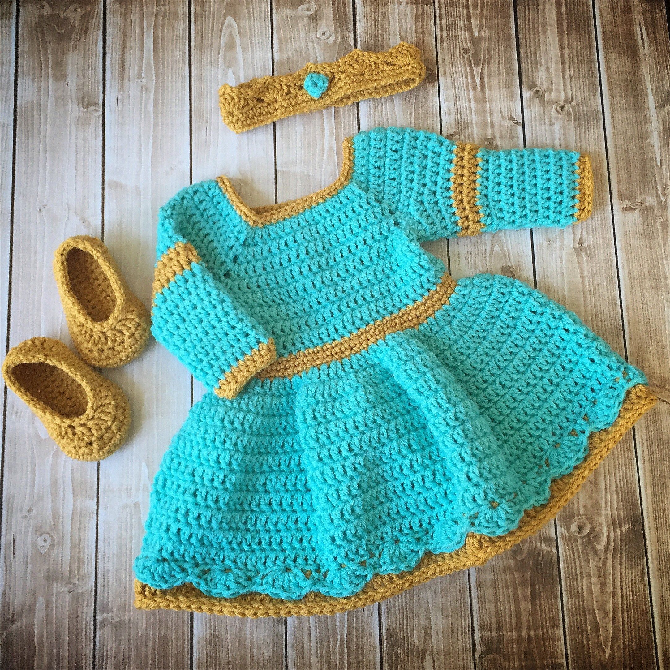 Crochet Baby Girl Dress (Newborn-4Y)