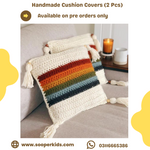 2 Pcs Set of Rainbow Cushion Covers