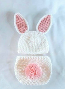 Handmade Crochet Baby Outfit- Size: 0-12M