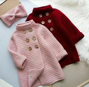Handmade Baby Girl Jacket (Newborn-3Years)