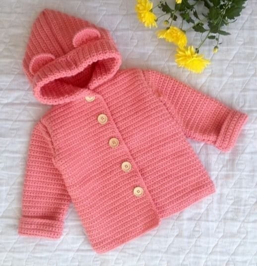 Crochet Baby Sweater (0M-4Y)