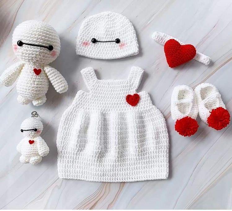 Cute Crochet Baby Girl Dress (Newborn-4Y)