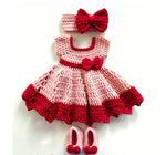 Crochet Baby Girl Dress - Size 0-24M (Multiple Designs)