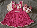 Crochet Baby Girl Dress - Size 0-24M (Multiple Designs)