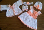 Crochet Baby Girl Dress - Size 0M-4Y (Multiple Designs)