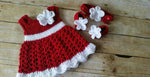 Crochet Baby Girl Dress - Size 0M-4Y (Multiple Designs)