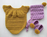 Crochet Baby Girl Dress - Size 0-24M (Multiple Designs)