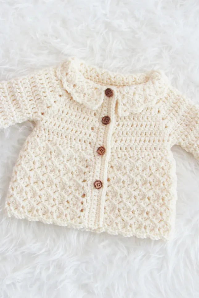 Crochet Baby Sweater (0M-4Y)