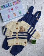 Handmade Crochet Outfit - Size: 0M-2 Years