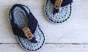 Crochet Baby Boy Sandals (0-12m)