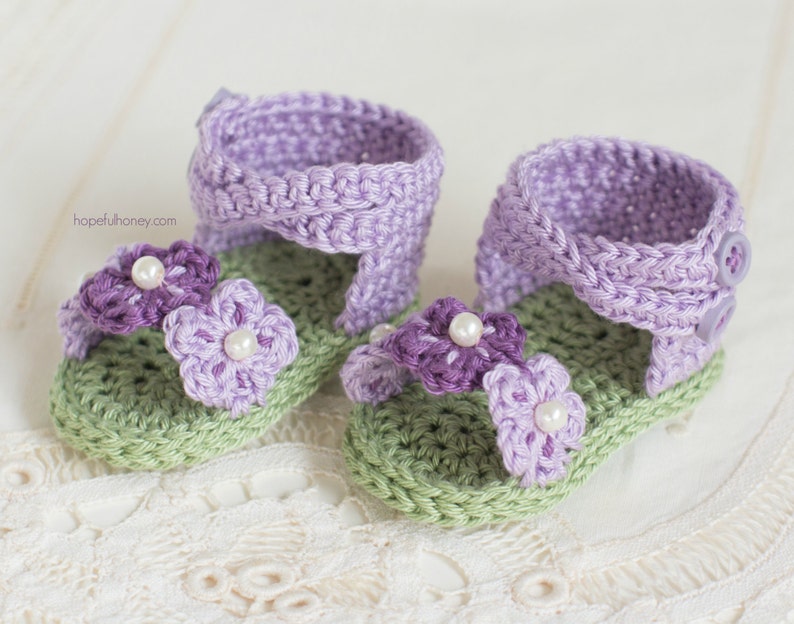 Crochet Baby Sandals (0-12m)