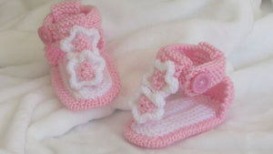 Crochet Baby Girl Sandals (0-12m)