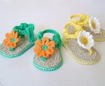 Crochet Baby Girl Sandals (0-12m)