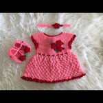 Crochet Baby Girl Dress - Size 0-24M (Multiple Designs)