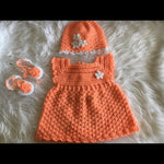 Crochet Baby Girl Dress - Size 0-24M (Multiple Designs)